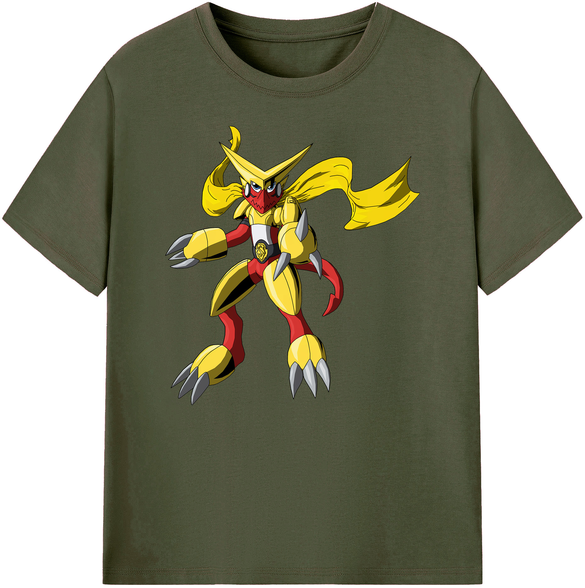 （画像用） Digimon デジタルモンスター/デジモン 綿100％ メンズ半袖Tシャツ｜肌触りやわらか＆通気性